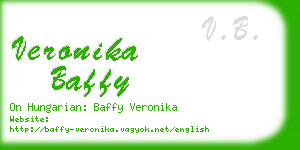 veronika baffy business card